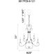Maddy 9 Light 29 inch Oil Rubbed Brown Up Chandelier Ceiling Light