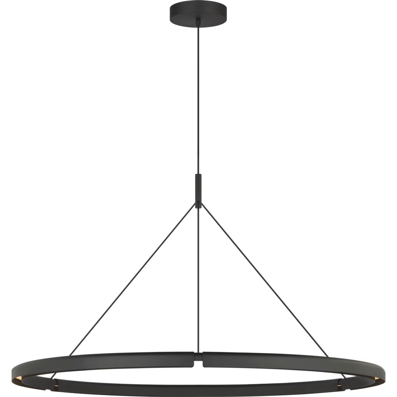 Peter Bristol Cloak LED 48.6 inch Nightshade Black Chandelier Ceiling Light