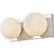 Jaylin 2 Light 14 inch Chrome Bath Sconce Wall Light