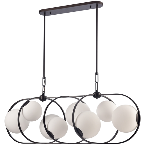 Concentro 8 Light 56 inch Dark Bronze Linear Chandelier Ceiling Light