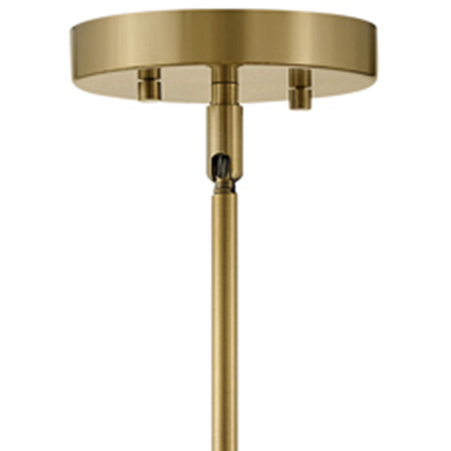 Tori LED 11.5 inch Lacquered Brass Pendant Ceiling Light