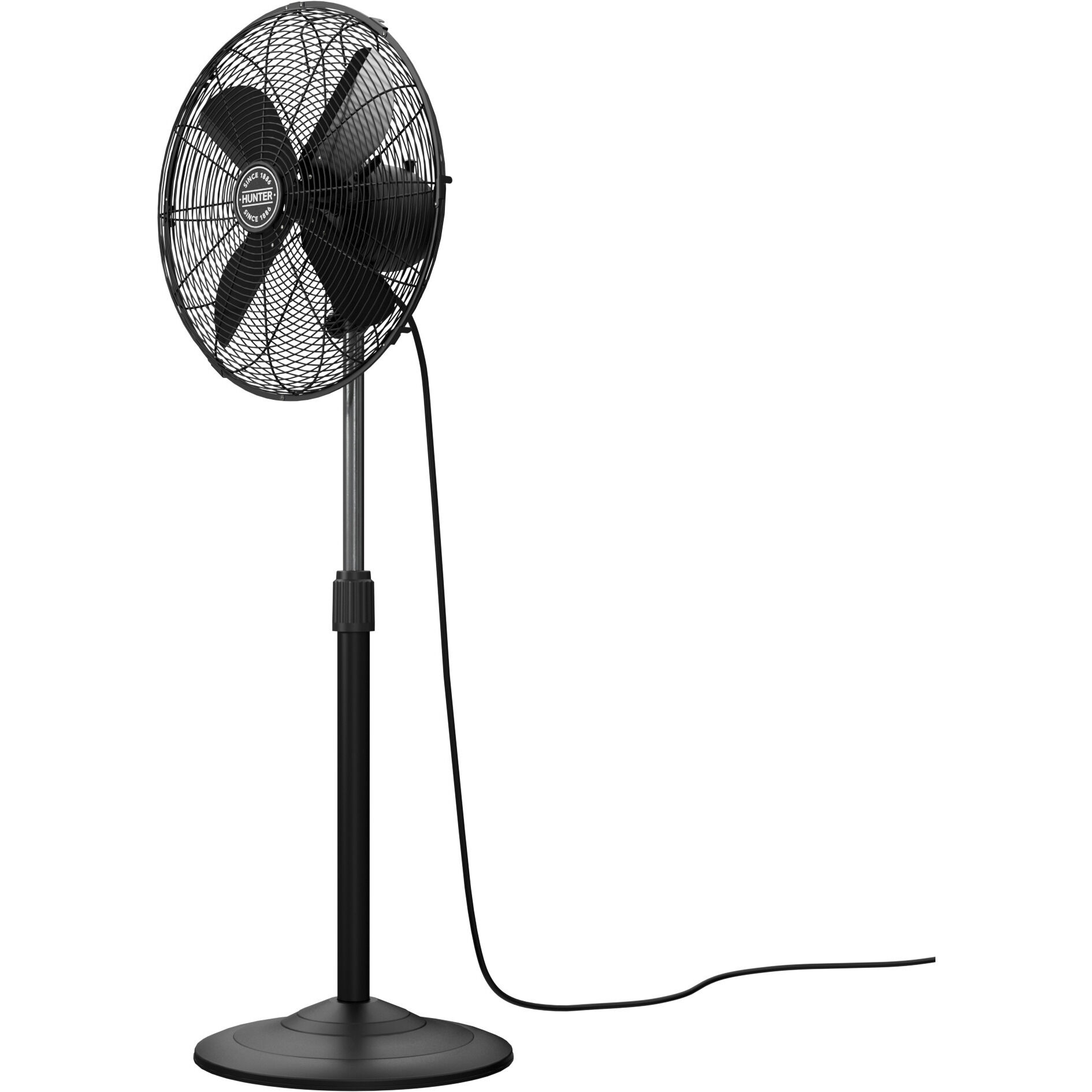Classic S16 Matte Black Oscillating Standing Fan