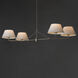 Dunbridge 4 Light 62 inch Polished Nickel Linear Pendant Ceiling Light