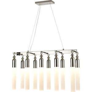 Fusion 10 Light 11 inch Polished Nickel Chandelier Ceiling Light