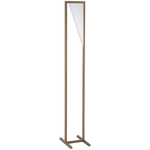 Voxx 57.5 inch 21 watt Oilcan Brass Floor Lamp Portable Light