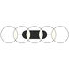 Maestro LED 37.75 inch Black Linear Pendant Ceiling Light