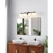 Valentina 4 Light 30 inch Matte Black Vanity Light Wall Light