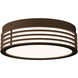Marue LED 11 inch Textured Bronze Surface Mount Ceiling Light