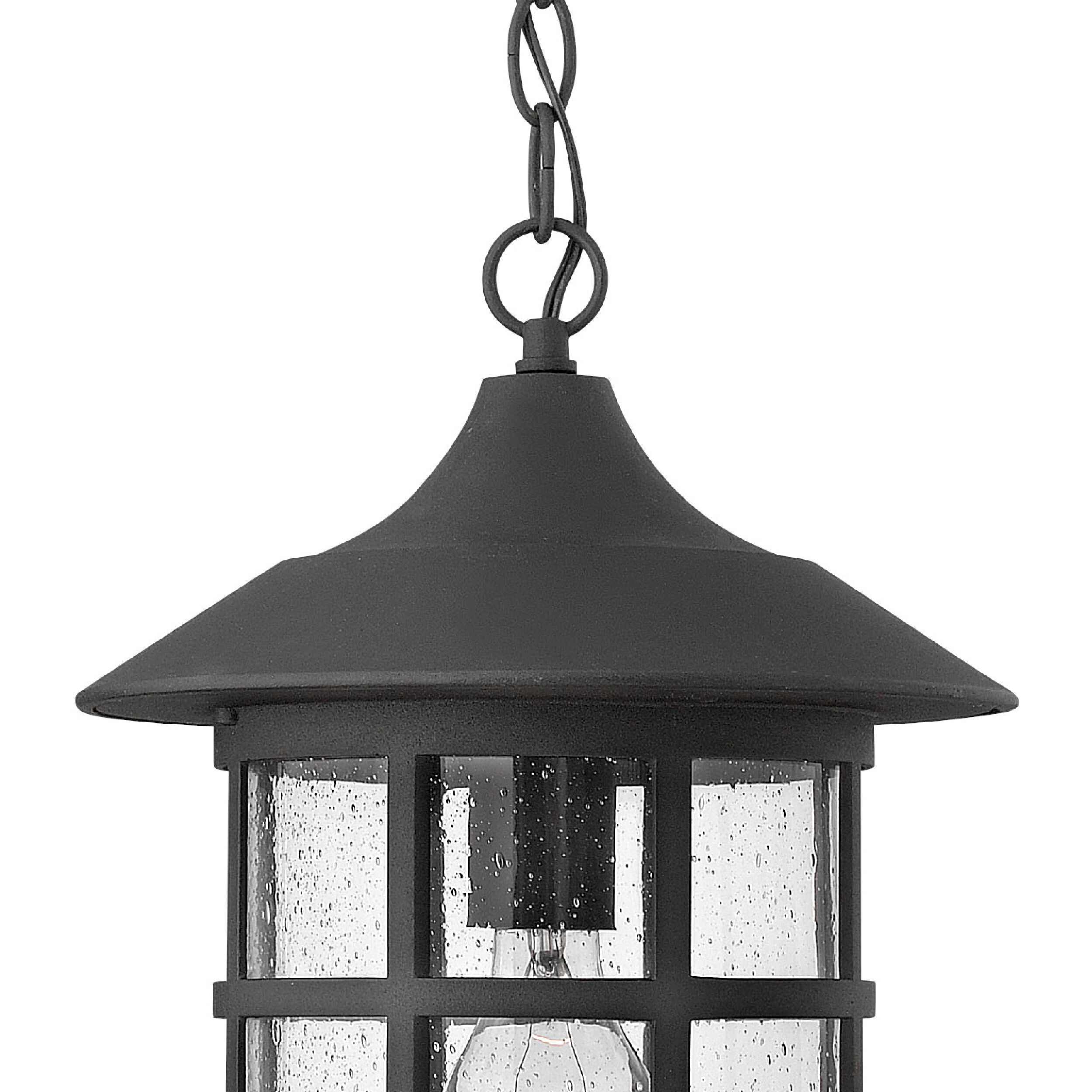 Freeport 1 Light 10 inch Black Outdoor Hanging Lantern
