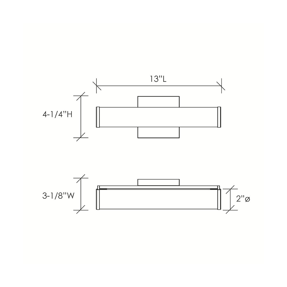 Envisage VII LED 3 inch Chrome ADA Wall Sconce Wall Light