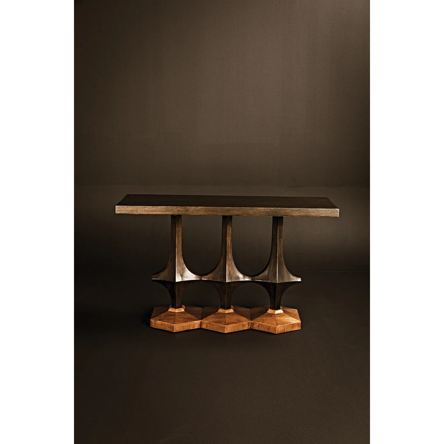 Sydor 50 X 16 inch Ebony Walnut and Dark Walnut Console