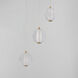 Rhythm LED 11.75 inch Gold Multi-Light Pendant Ceiling Light