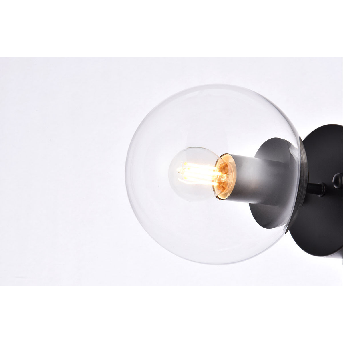 Mimi 1 Light 6 inch Black Bath Sconce Wall Light, can be Ceiling Mounted