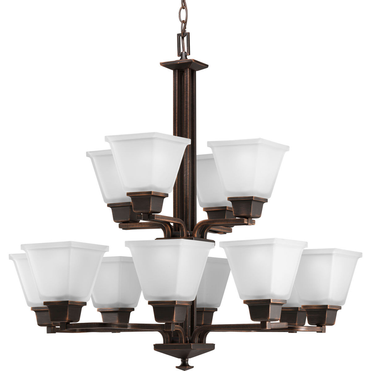 North Park 12 Light 27.25 inch Venetian Bronze Chandelier Ceiling Light