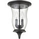 Trinity 2 Light 9 inch Oil Rubbed Bronze Flush Mount Ceiling Light