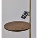 Wyatt 60 inch 100 watt Antique Brass Wireless Charging Floor Lamp Portable Light, with Table