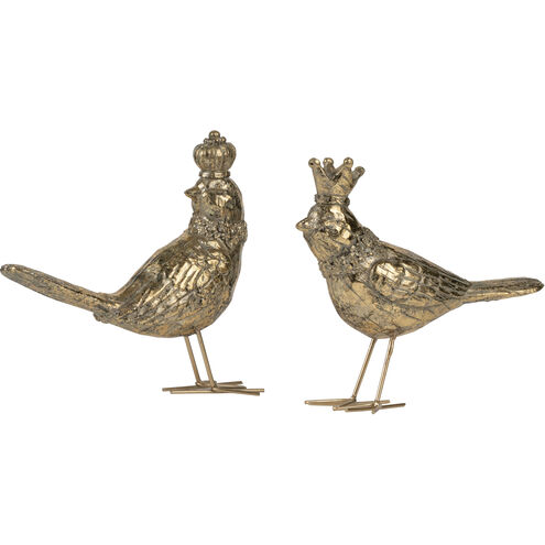 Bird Accents Gold Décor