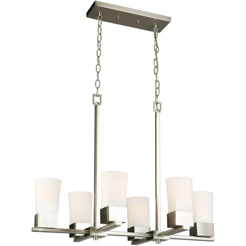 Ciara Springs 6 Light 28 inch Brushed Nickel Pendant Ceiling Light