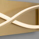 Hyperion 2 Light 22 inch Aged Brass Vanity Light Wall Light