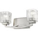Zaid 2 Light 16 inch Brushed Nickel Vanity Wall Light