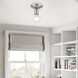 Lansdale 1 Light 5 inch Brushed Nickel Single Flush Mount Ceiling Light, Single