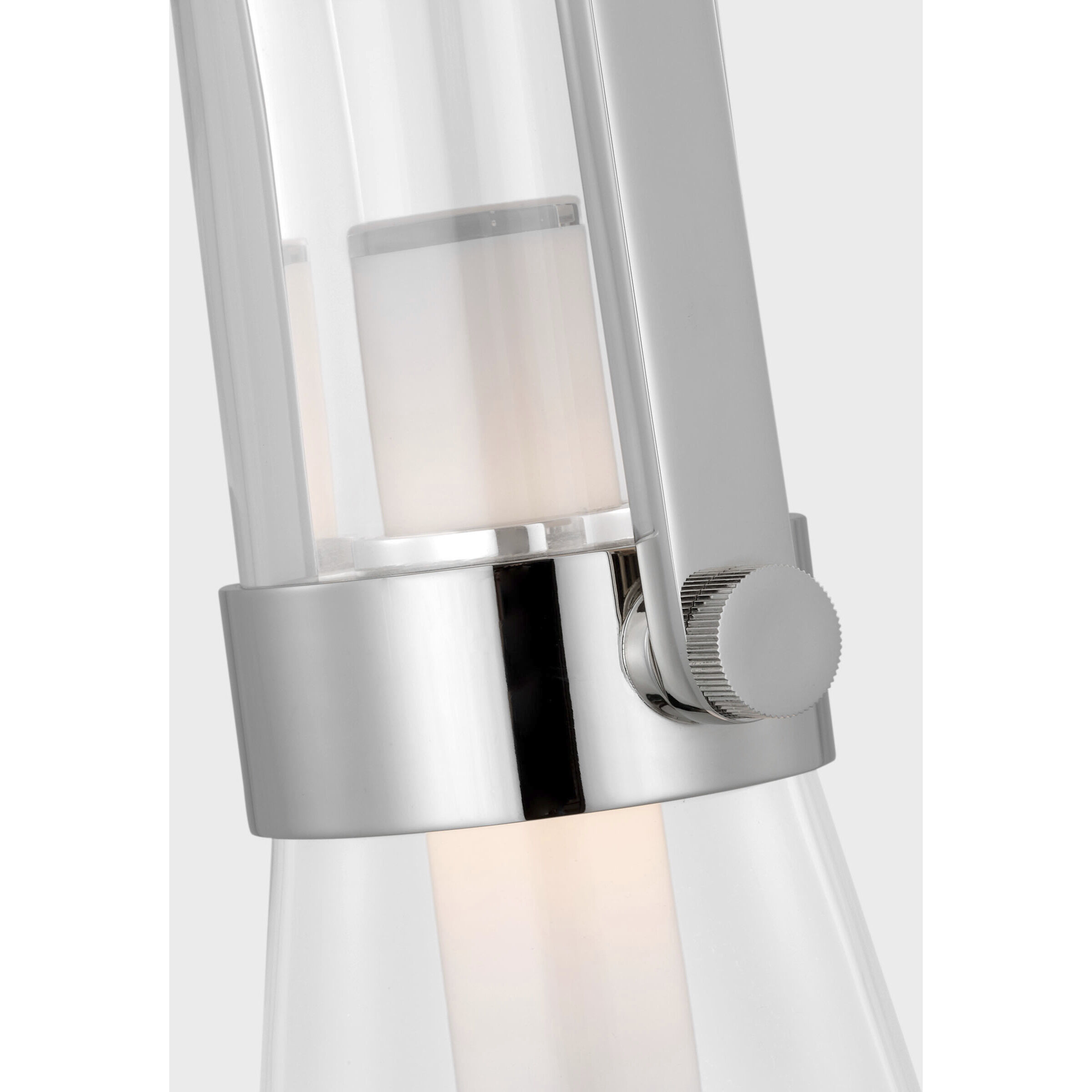 Ian K. Fowler Larkin LED 7 inch Polished Nickel Conical Pendant Ceiling Light