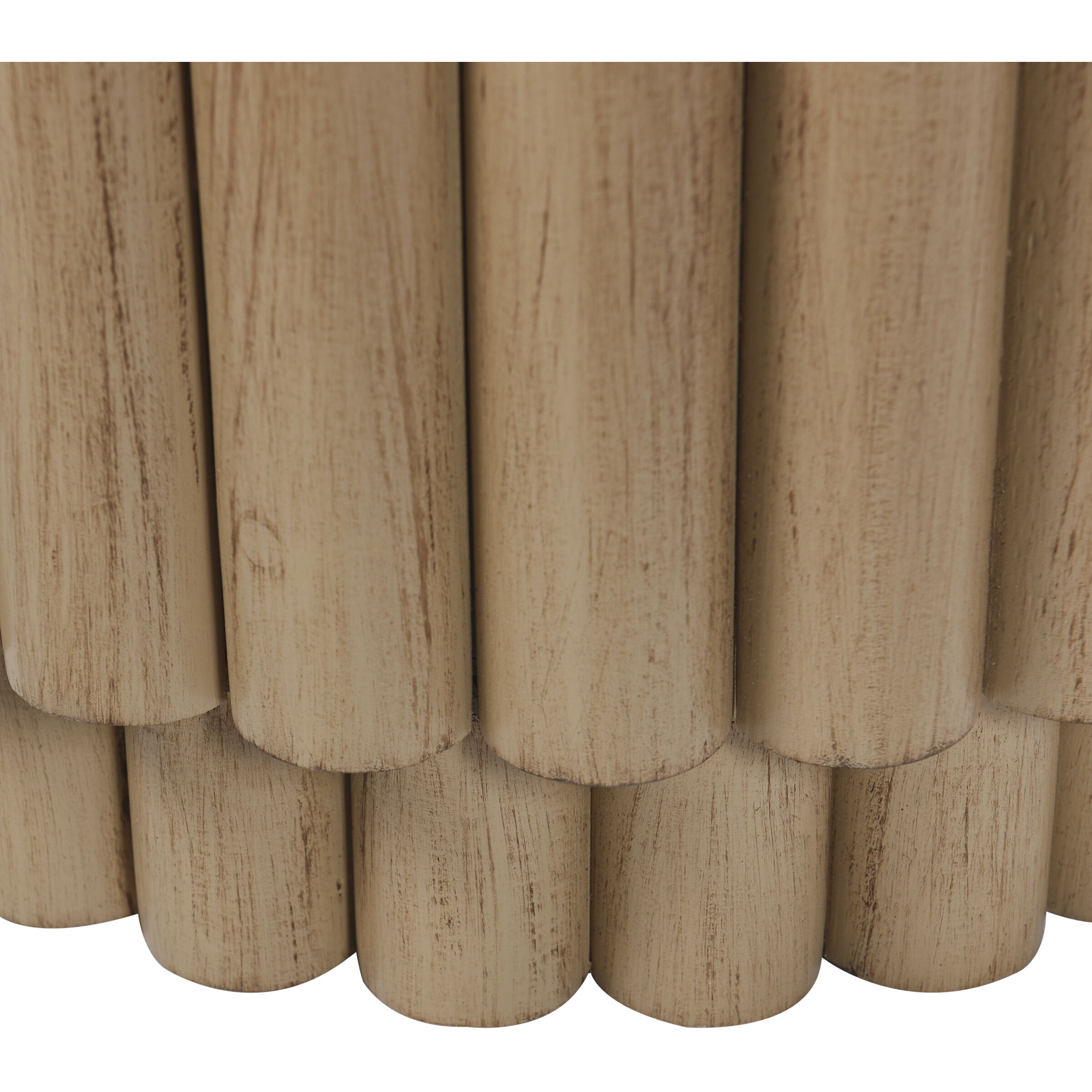 Fluted Barrel 36 inch Natural Stain Coffee Table