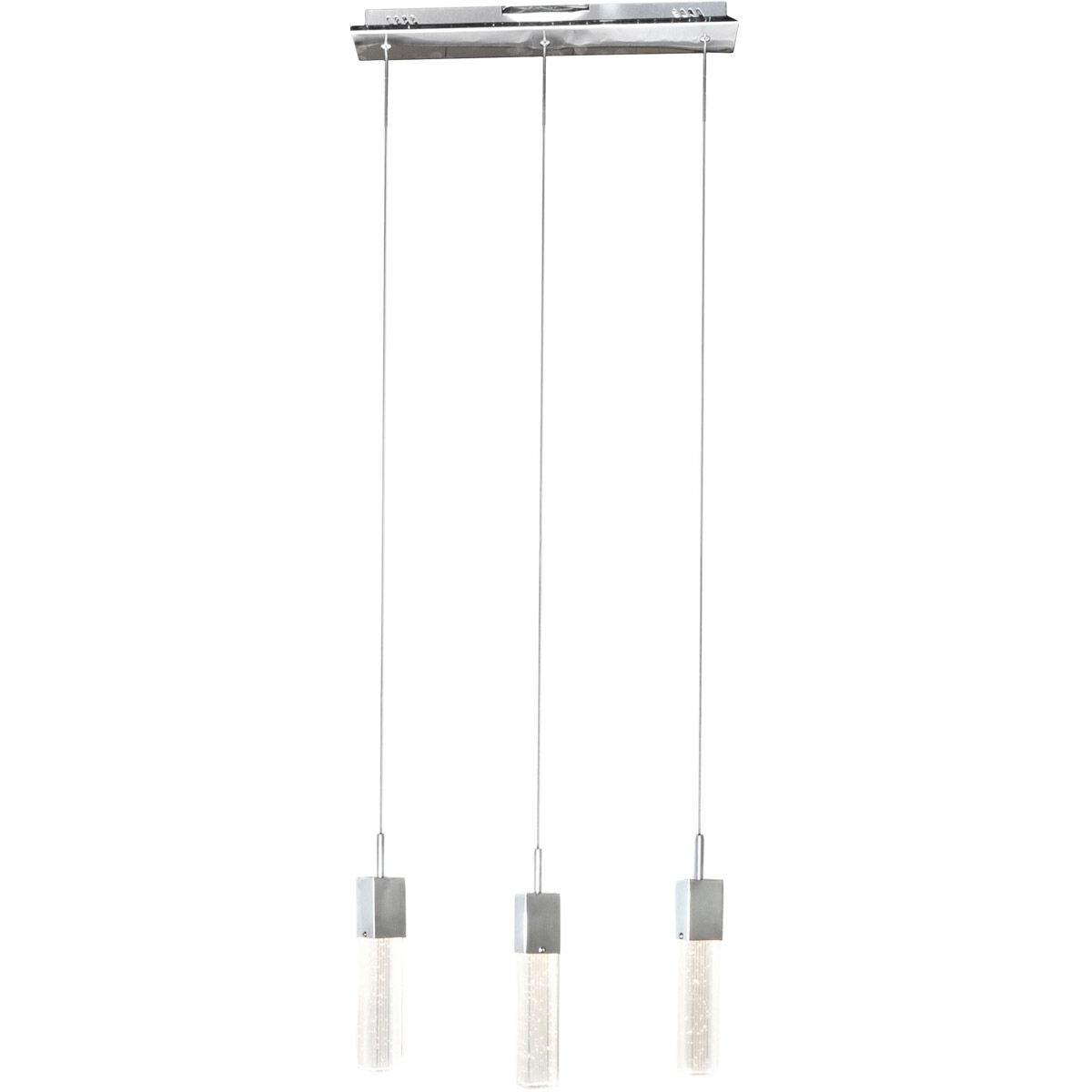 Fizz III LED 19.5 inch Polished Chrome Linear Pendant Ceiling Light