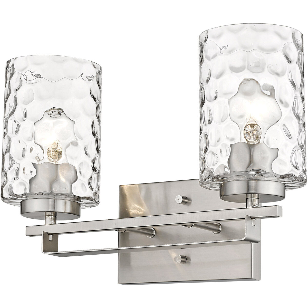 Livvy 2 Light 15 inch Satin Nickel Vanity Light Wall Light