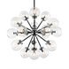 Soleil 18 Light 32 inch Chrome Chandelier Ceiling Light in Chrome and Clear