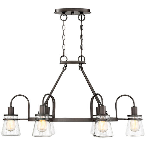 Portsmouth 6 Light 22 inch English Bronze Outdoor Linear Chandelier