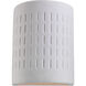 Paintable Ceramic Sconces 1 Light 10 inch Unfinished Ceramic Outdoor Wall Lantern