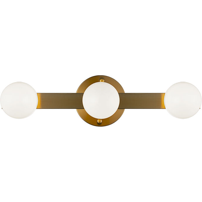 Pizzazz Wall Sconce Wall Light in Aged Gold Brass