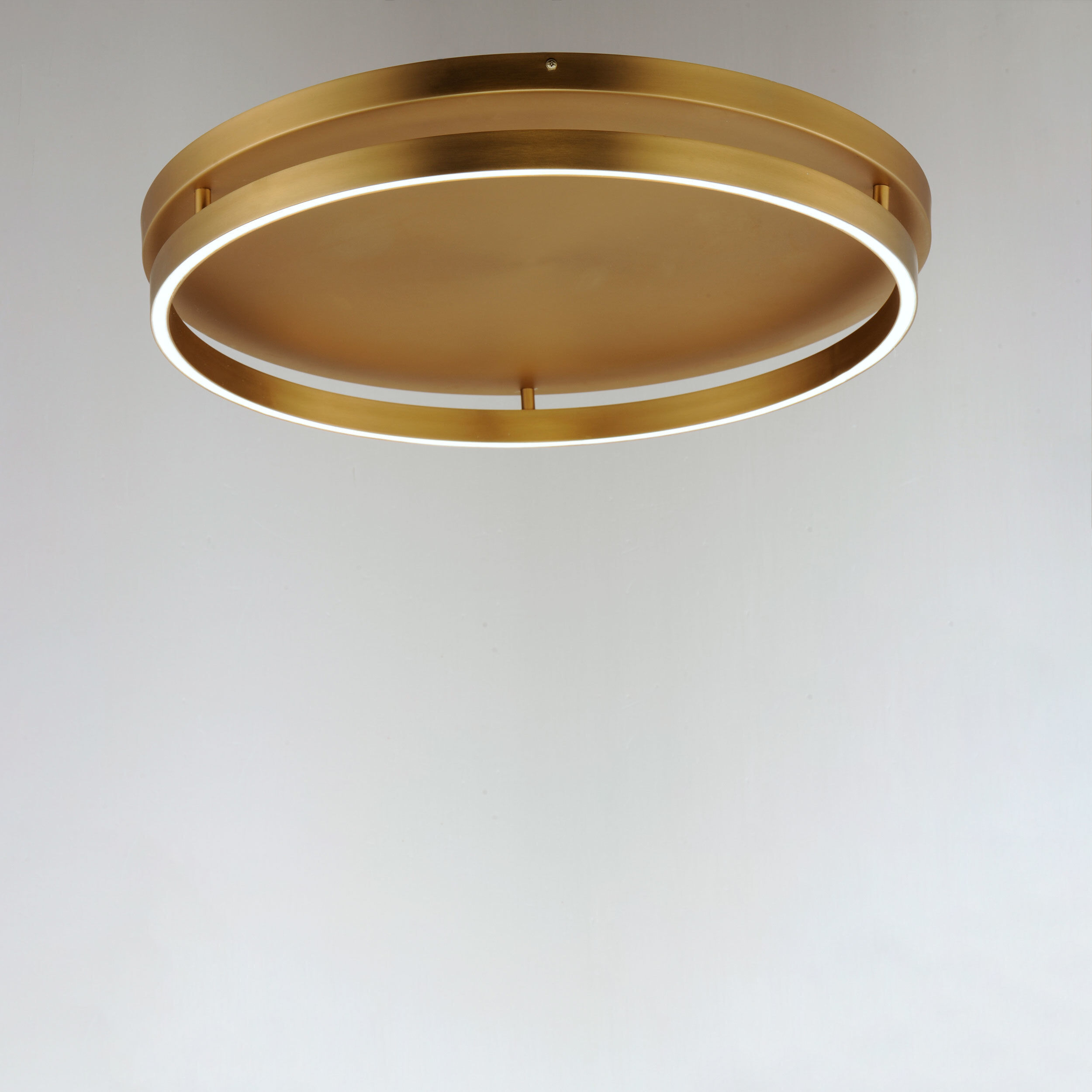Groove LED 24.5 inch Gold Flush Mount Ceiling Light