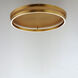 Groove LED 24.5 inch Gold Flush Mount Ceiling Light