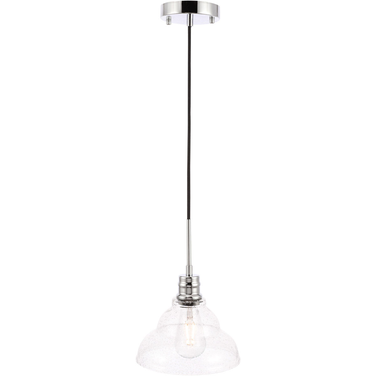 Gil 1 Light 8.5 inch Chrome Pendant Ceiling Light