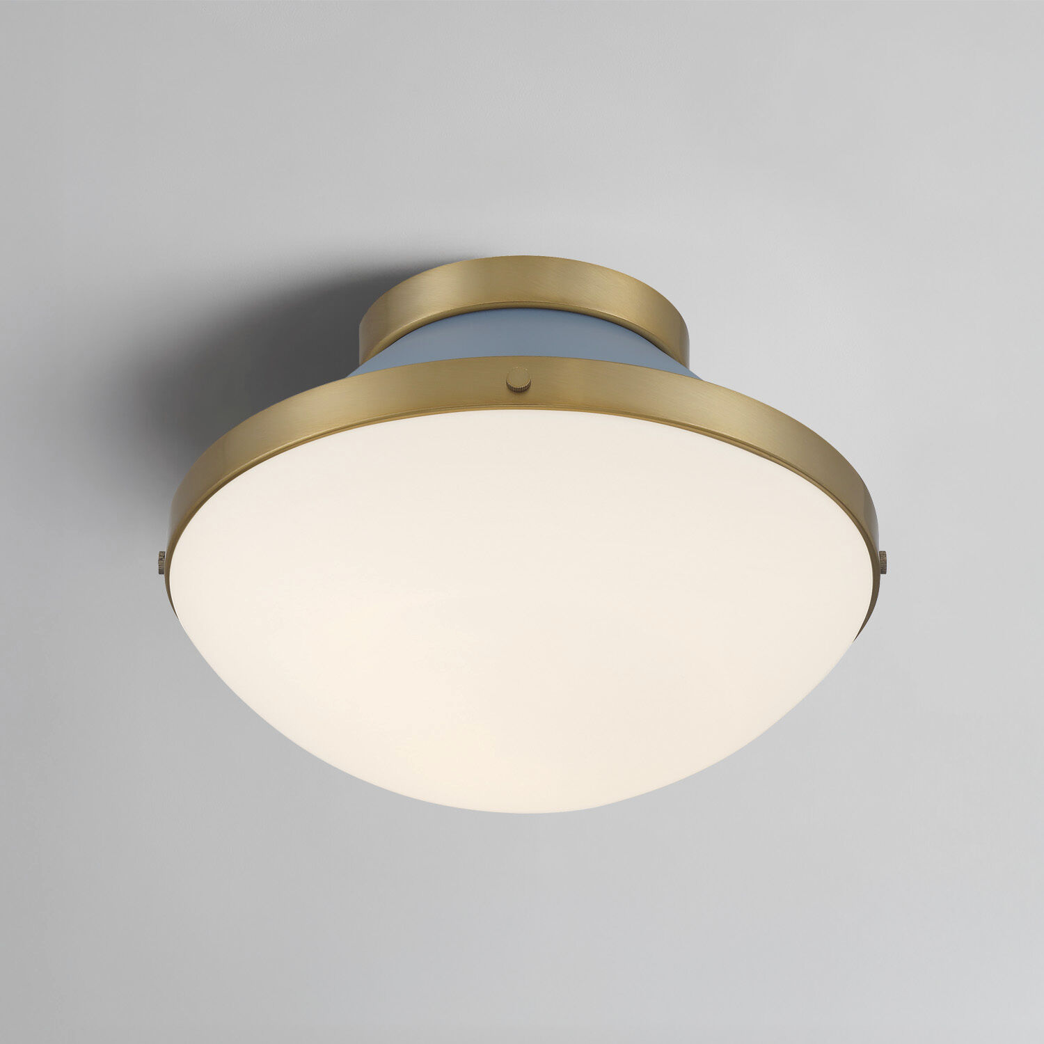 Xander 1 Light 12.25 inch Vibrant Gold and Blue Flush Mount Ceiling Light