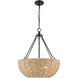 Hathaway 4 Light 20 inch Matte Black Pendant Ceiling Light