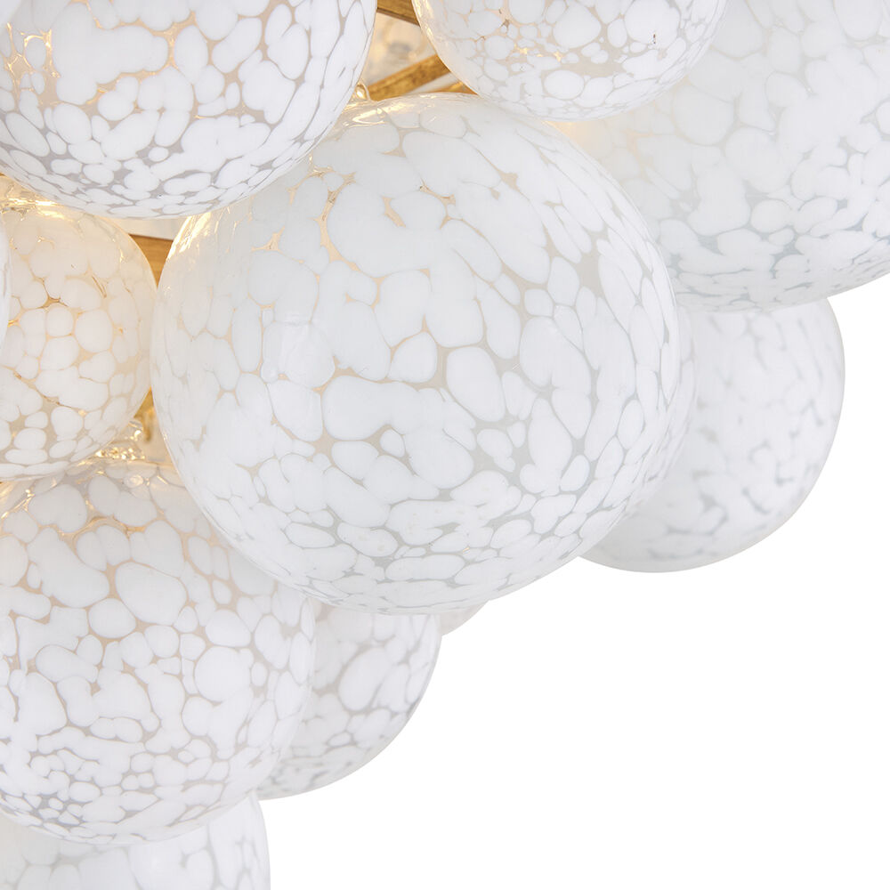 Marabel 6 Light 30.5 inch Distressed Brass Chandelier Ceiling Light