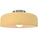 Radiance Collection - Spire 1 Light 10 inch Muted Yellow Semi-Flush Ceiling Light, Form+Finish+Function