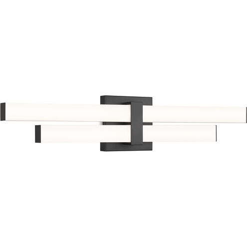 Zane LED 25 inch Matte Black Vanity Wall Light