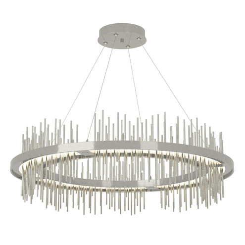 Gossamer LED 38 inch Natural Iron and White Pendant Ceiling Light in Natural Iron/White