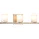 Lindy 3 Light 18 inch Champagne Gold Wall Sconce Wall Light