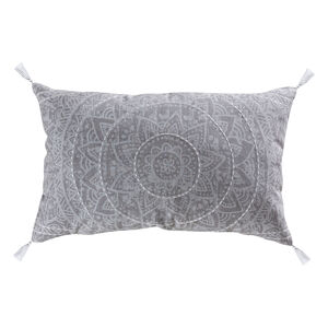 Mandala 26 X 6 inch Crema/Grey Pillow