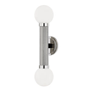 Reade LED Polished Nickel Wall Sconce Wall Light