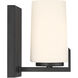 Mirelle 1 Light 6 inch Dark Matte Black Bath Sconce Wall Light