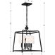 Sylvan 4 Light 16 inch Black Forged Mini Chandelier Ceiling Light