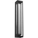 Outdoor Sconce LED 36 inch Textured Black Outdoor Sconce, Double Box