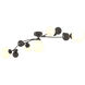 Sprig 5 Light 61.7 inch Oil Rubbed Bronze Semi-Flush Ceiling Light in Opal