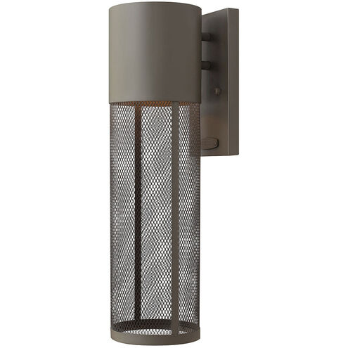 Aria LED 19 inch Buckeye Bronze Outdoor Wall Mount Lantern, Medium